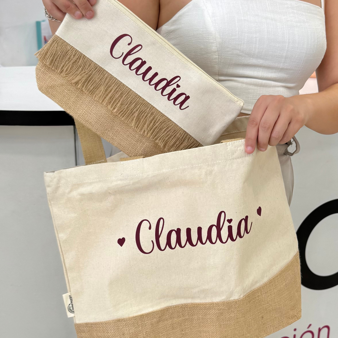 Bolso y neceser personalizado