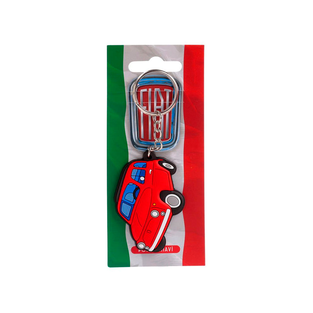 Llavero Coche Fiat 500 Rojo