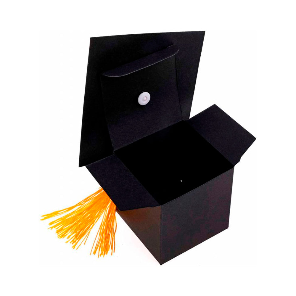 Cajita forma birrete Graduación