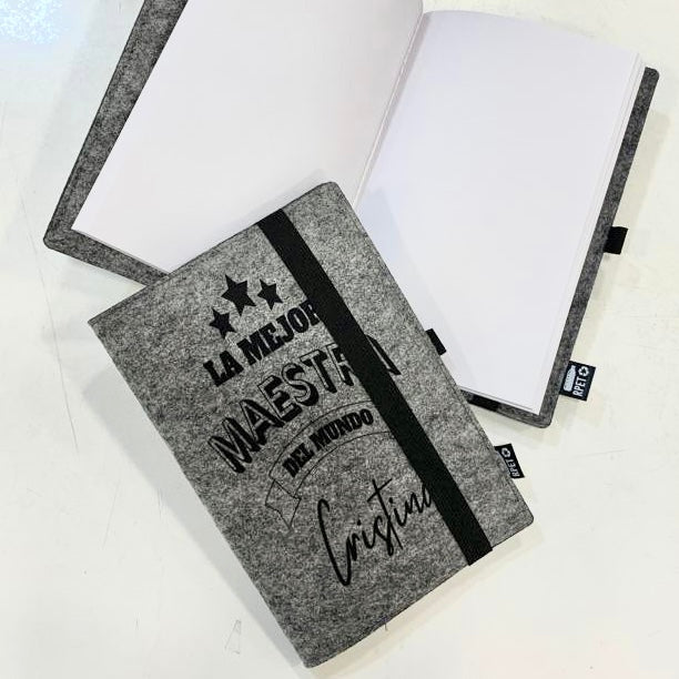 Libreta de fieltro Personalizada