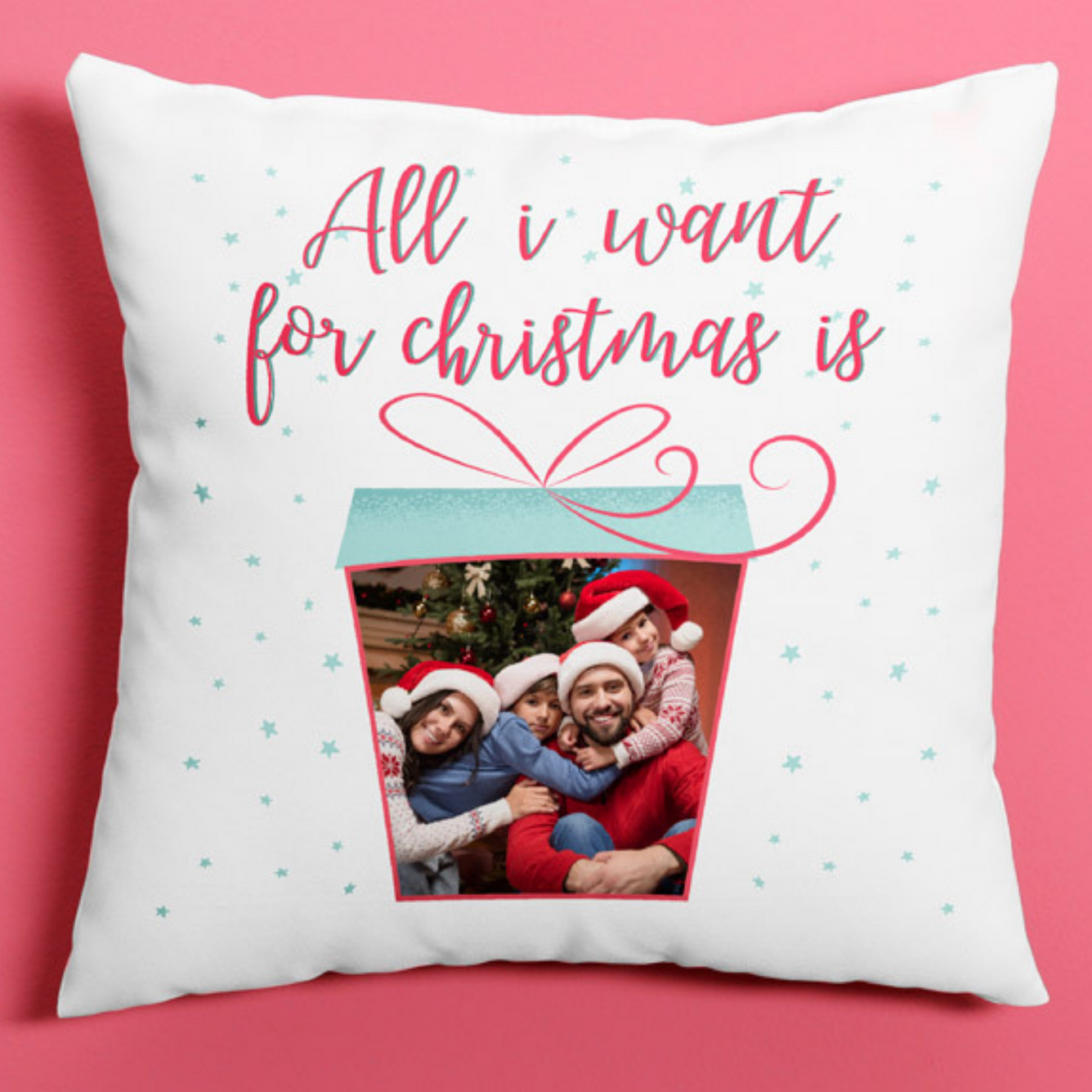 Cojín personalizado All I want for Christmas