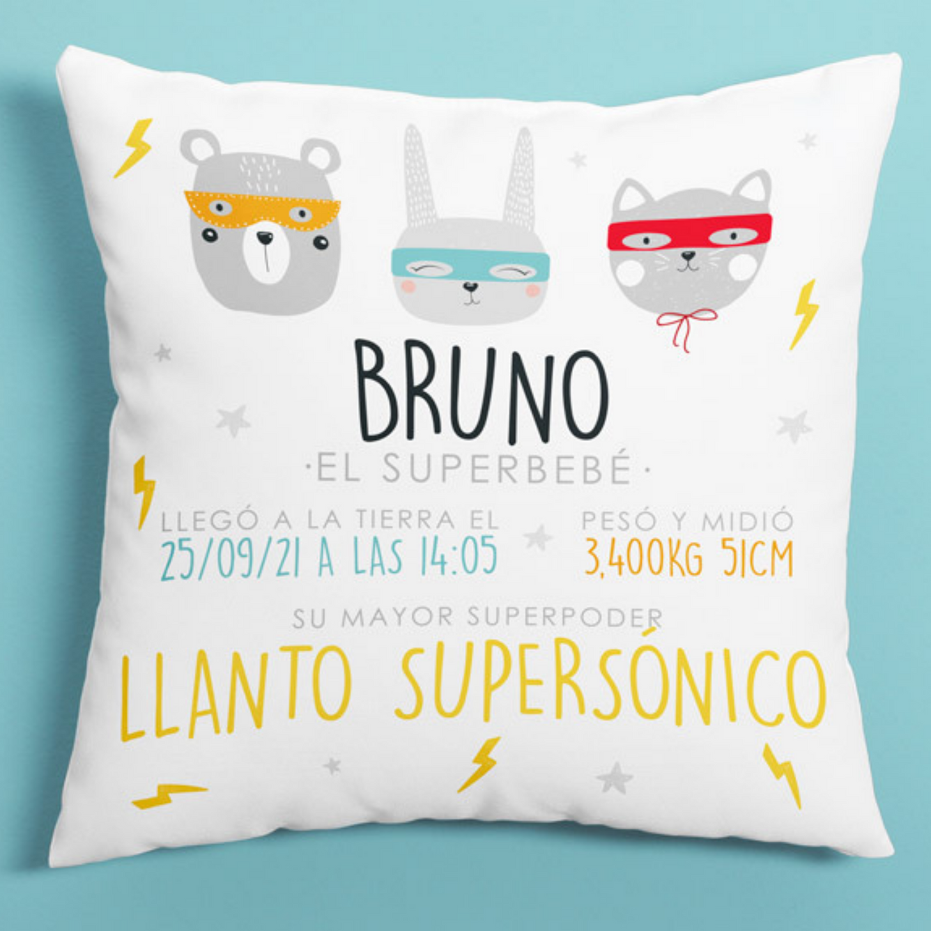Cojín personalizado Superbebé