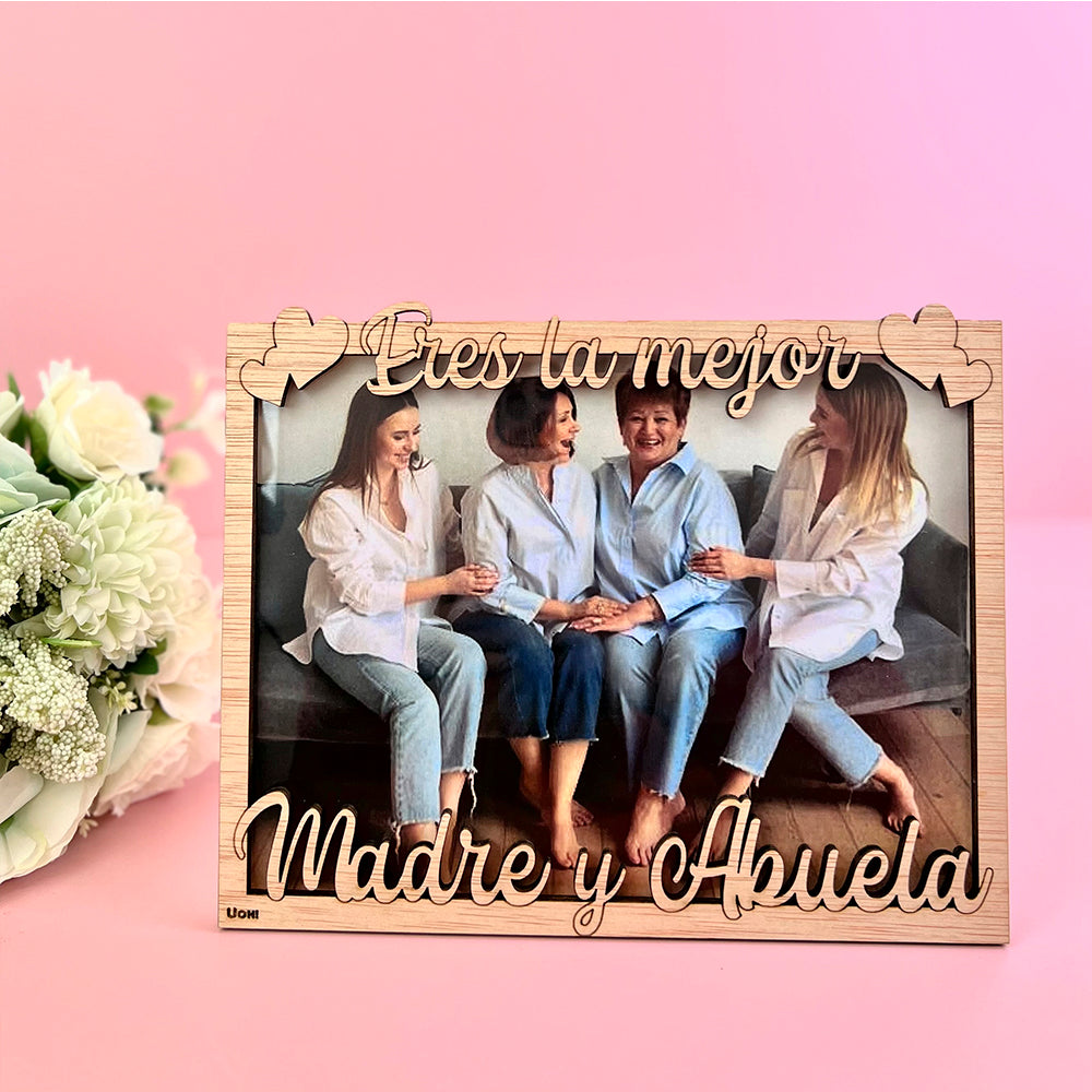 Portafoto Eres la mejor Madre y Abuela