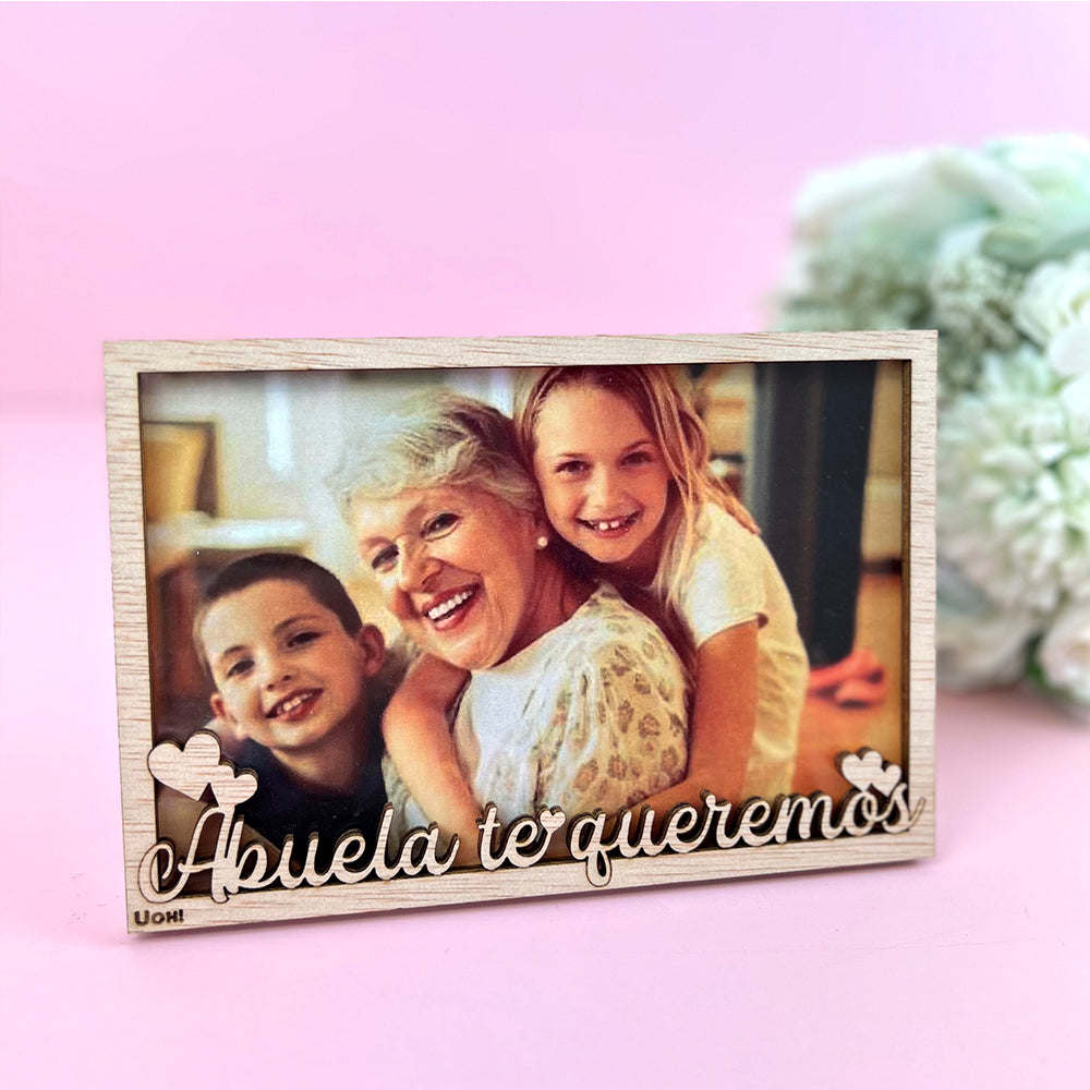Portafoto Abuela te queremos