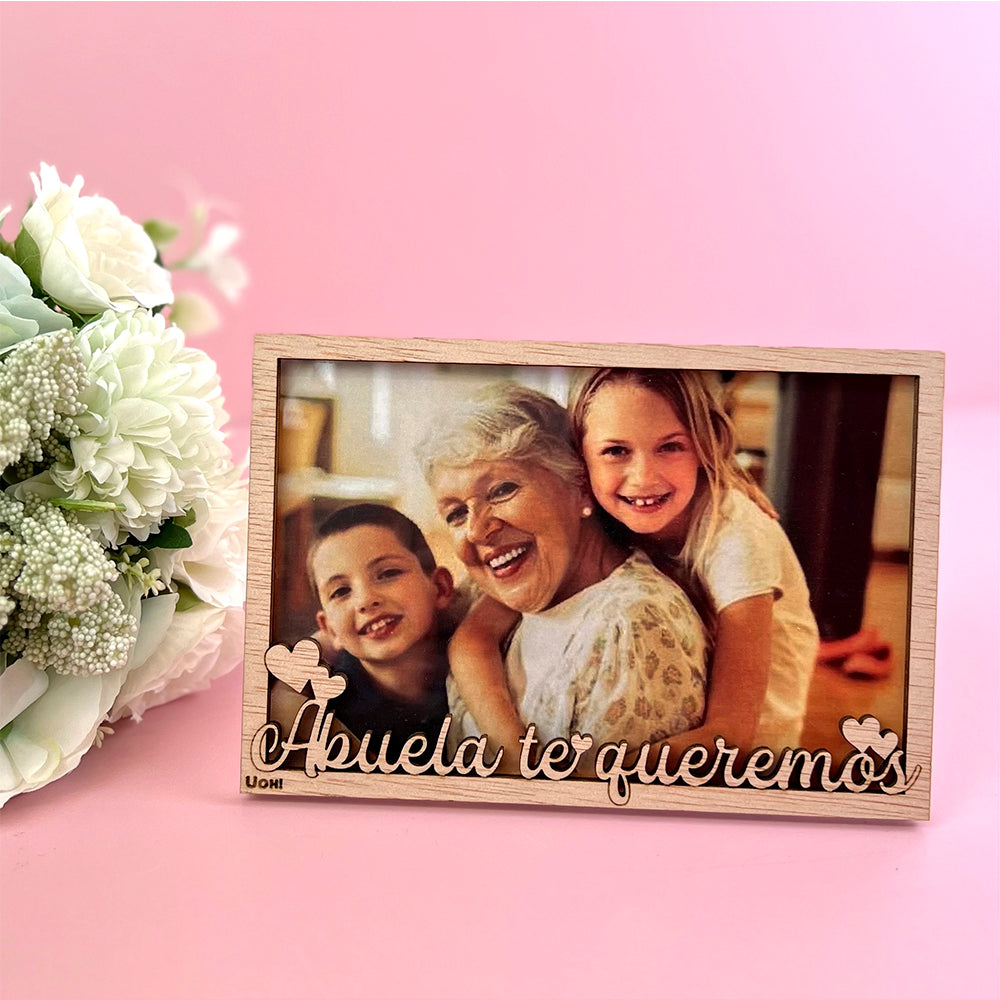 Portafoto Abuela te queremos