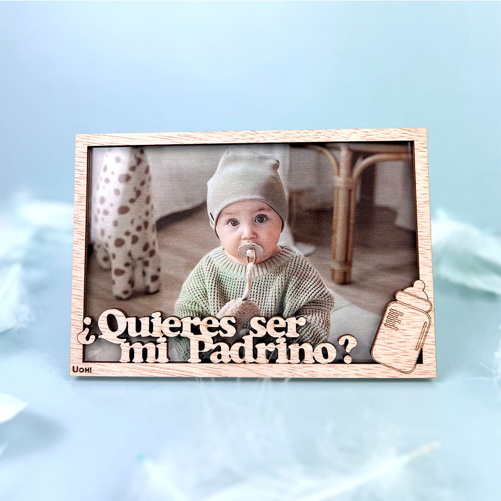 Portafoto Quieres ser mi padrino?