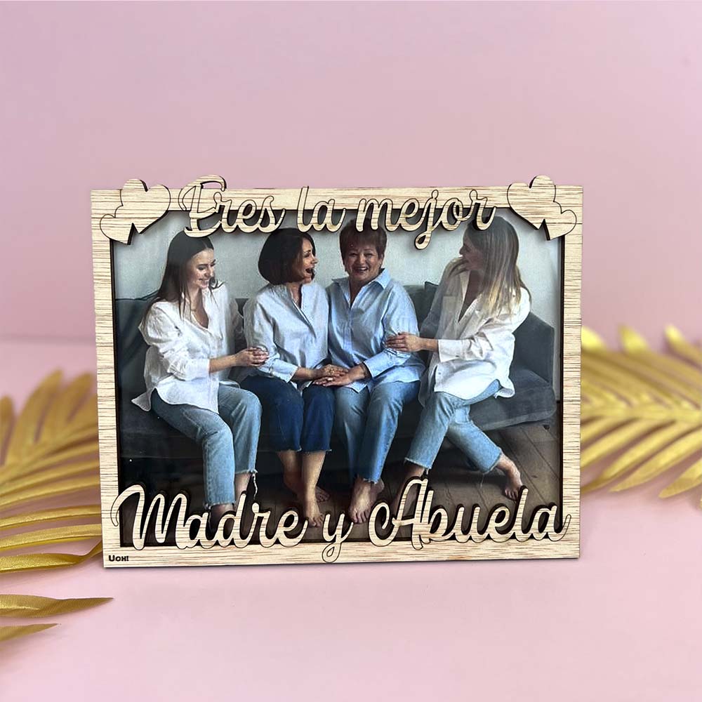 Portafoto Eres la mejor Madre y Abuela