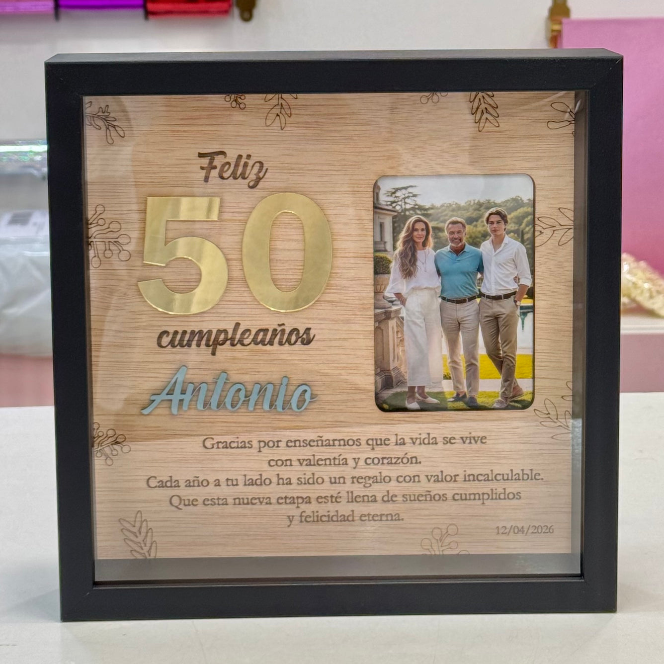 Marco personalizado cumpleaños