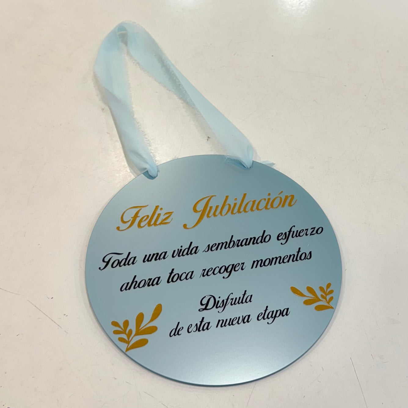 Placa personalizada jubilación