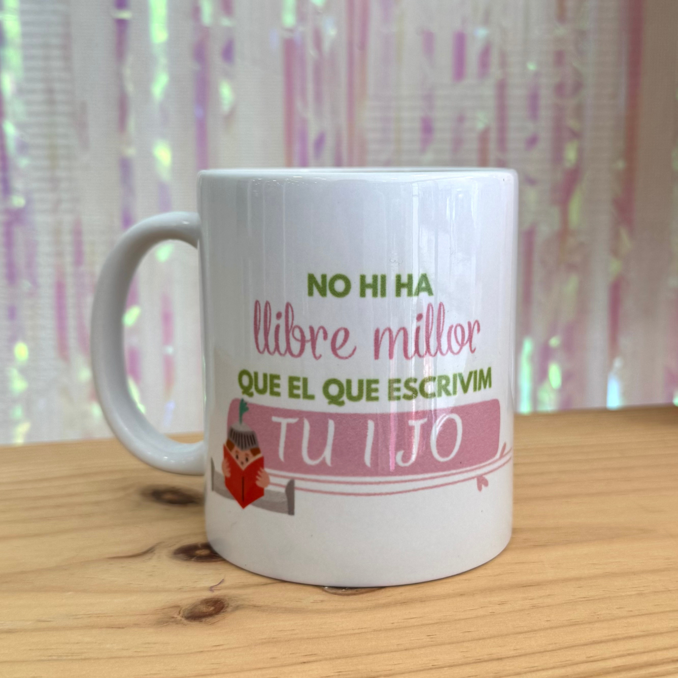 Taza Dragones rosa y verde