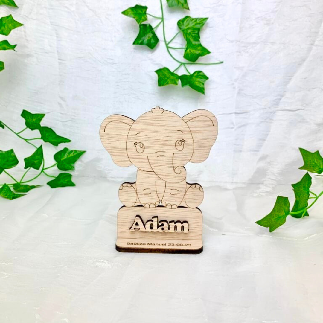 Figura animal de madera