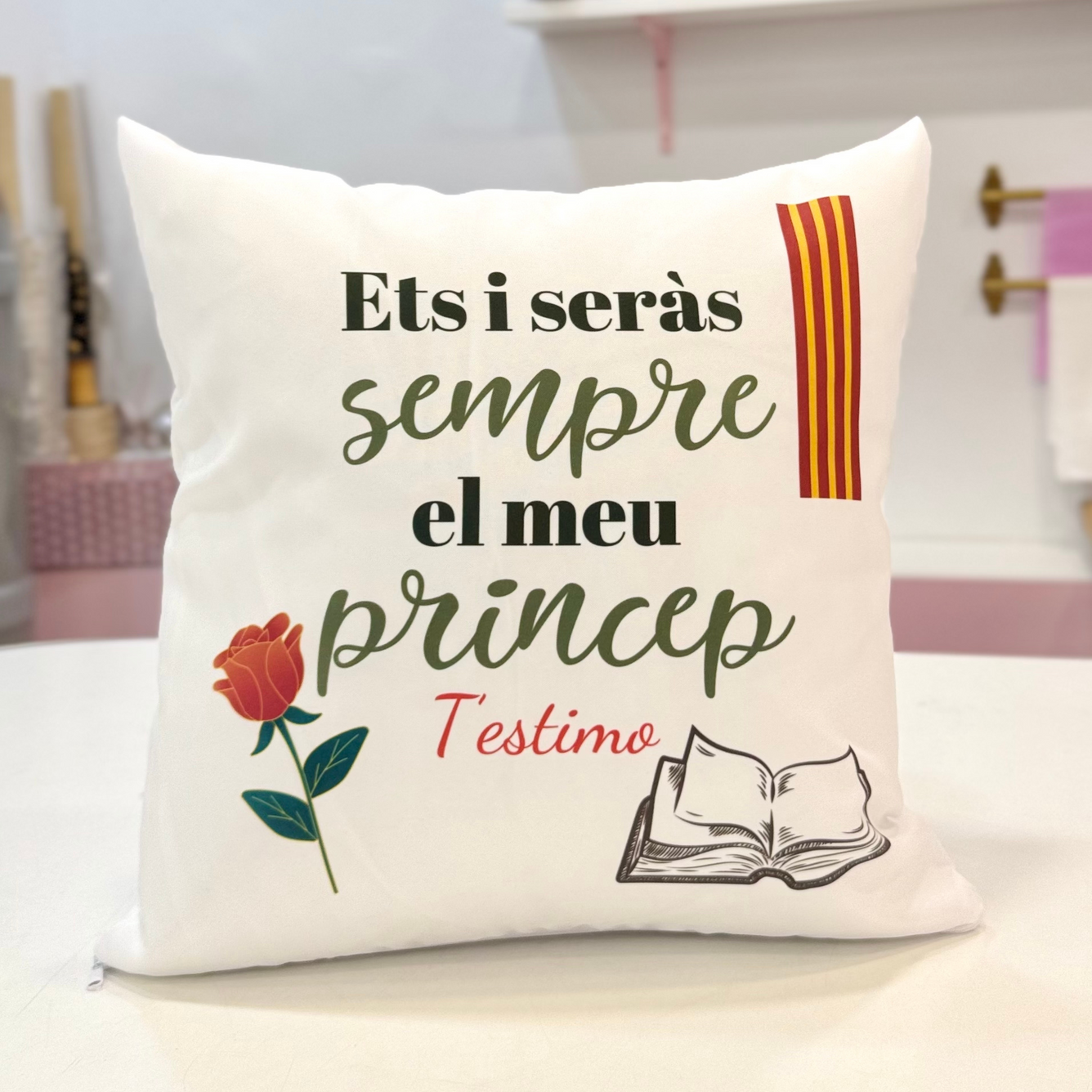 Cojín “Ets i seràs sempre el meu príncep