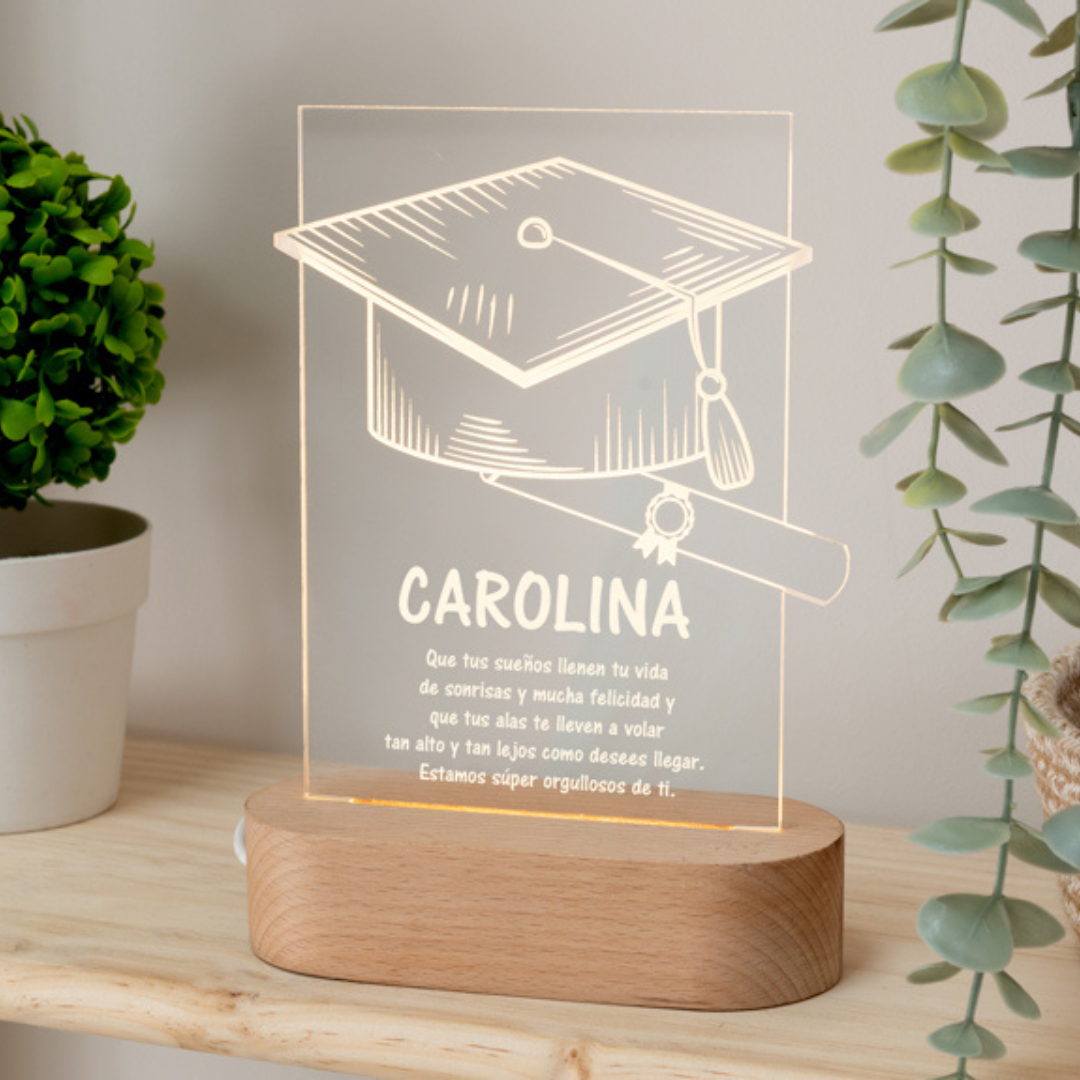 Lámpara personalizada Graduación