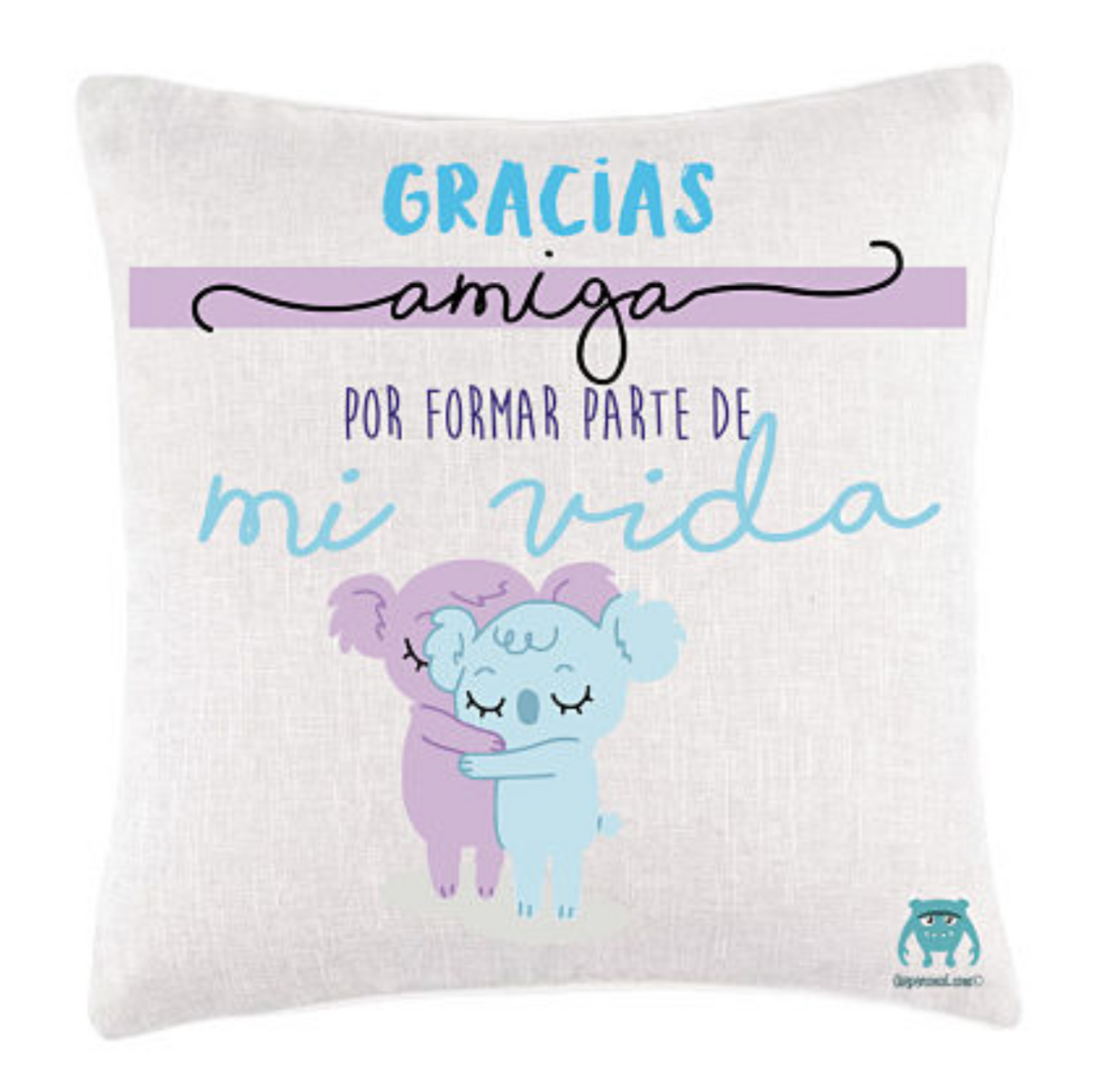 Cojín Gracias amiga por formar parte de mi vida