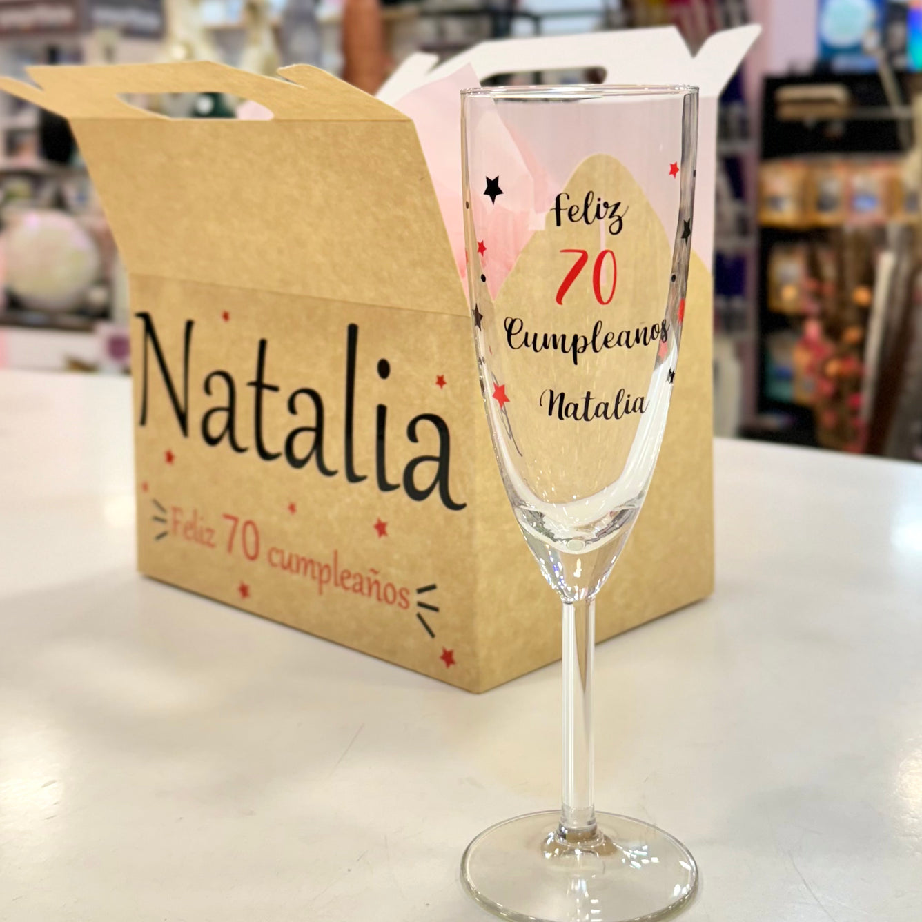 Caja y Copa Personalizada