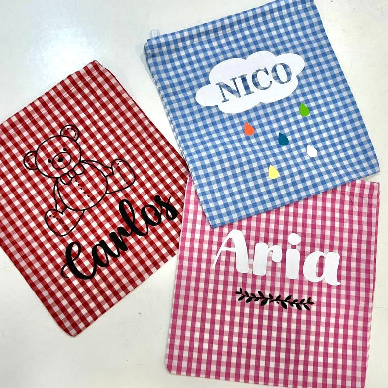 Bolsita tela cuadros personalizada