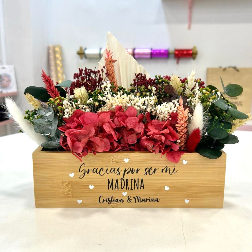 Maceta Flores preservadas (personalizado)