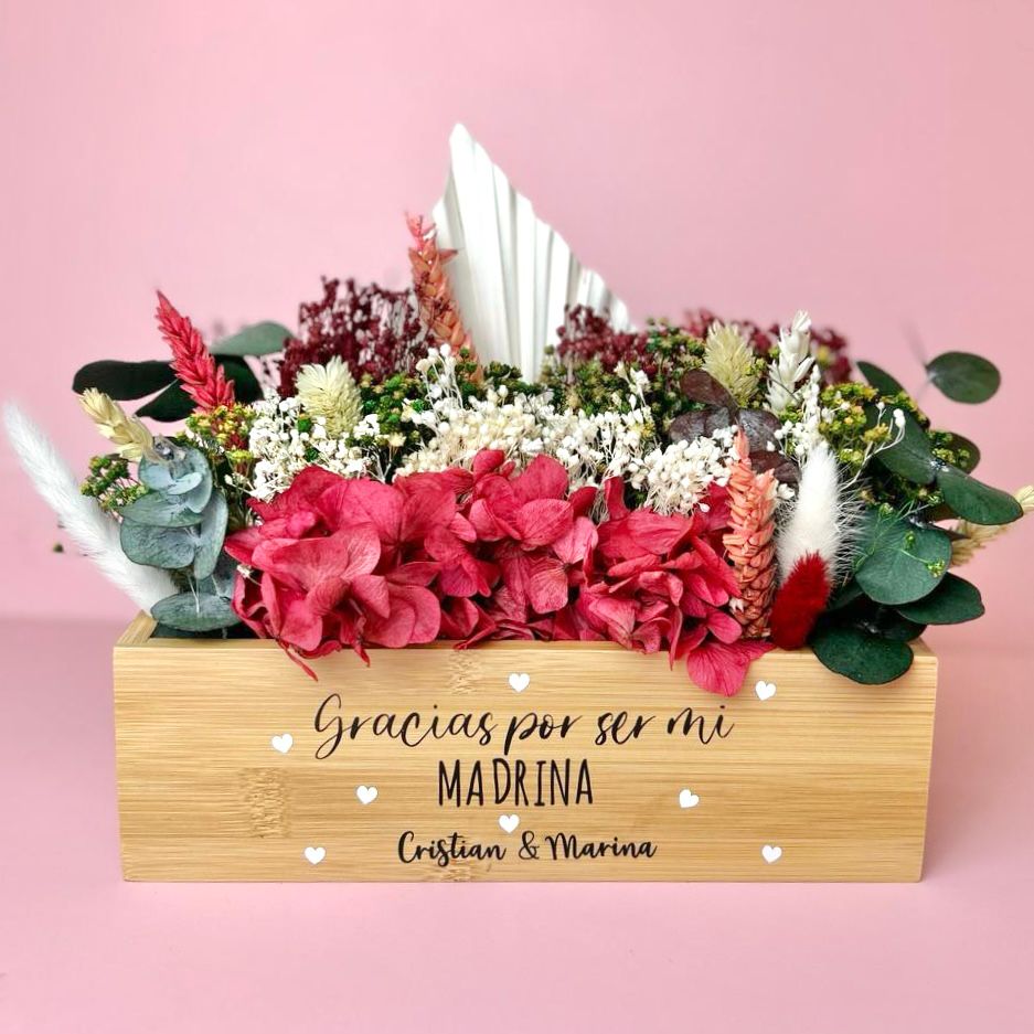 Maceta Flores preservadas (personalizado)