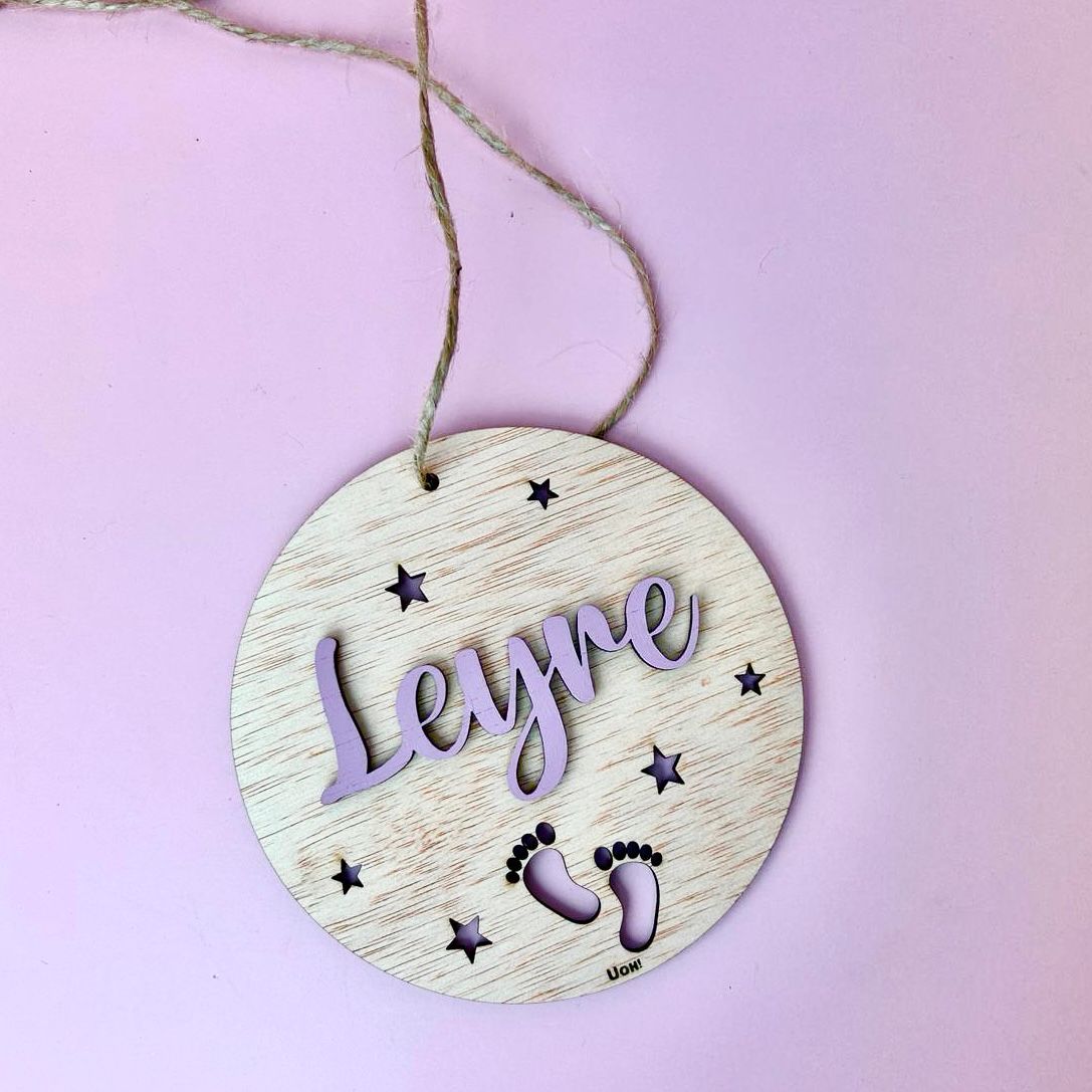 Placa decorativa bebé