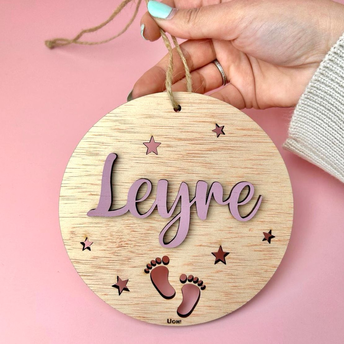 Placa decorativa bebé