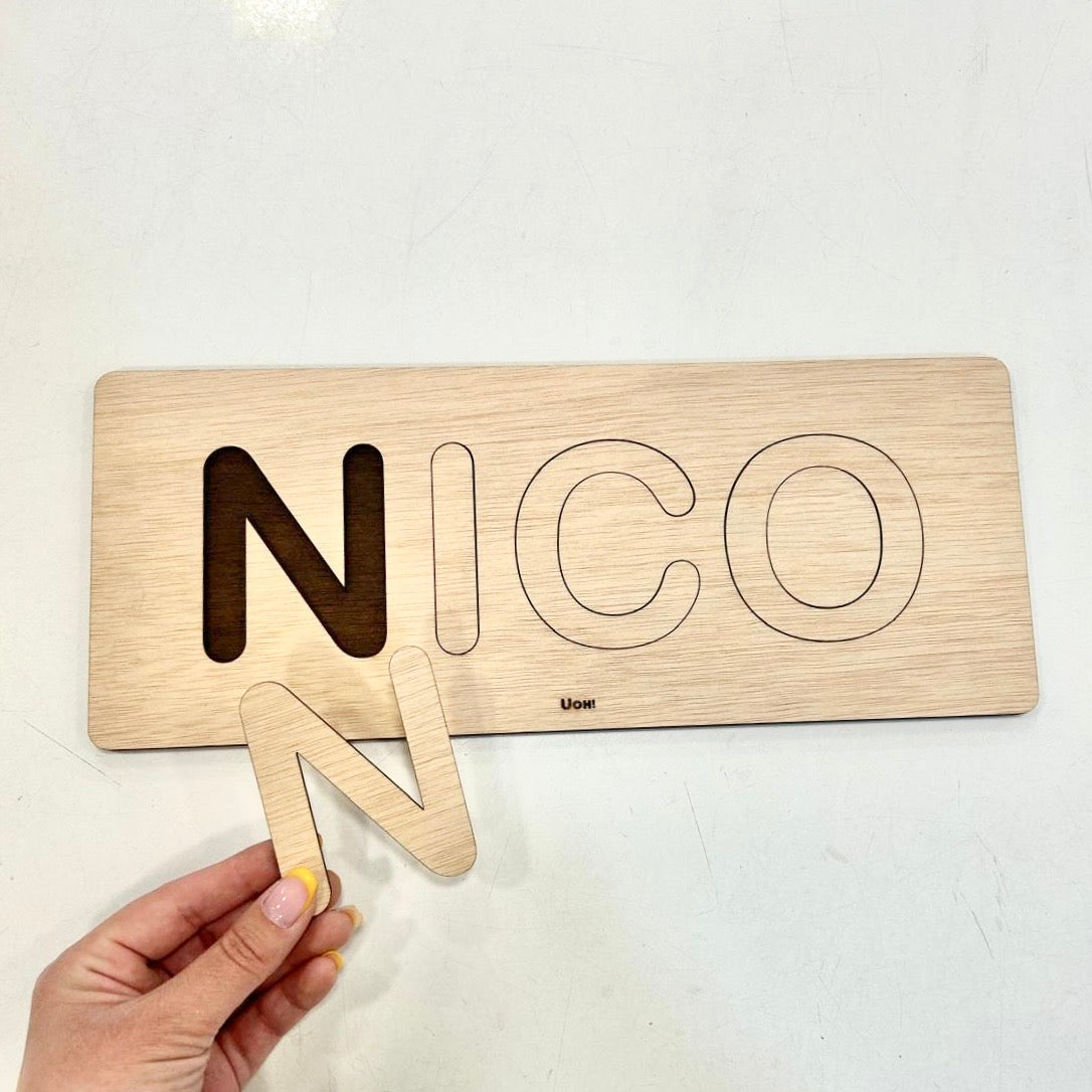 Puzzle de madera Nombre