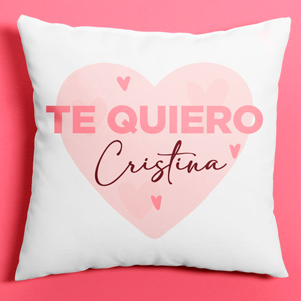 Cojín personalizado Te quiero