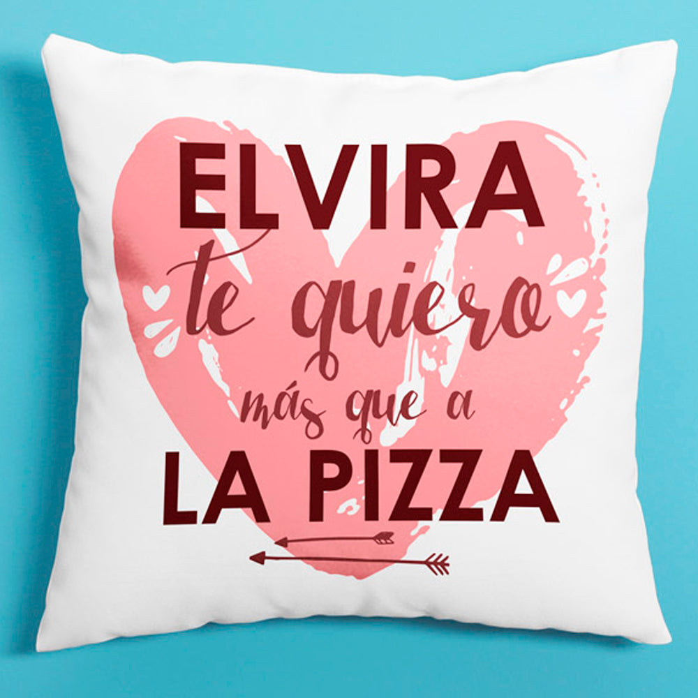 Cojín personalizado Te quiero más que...