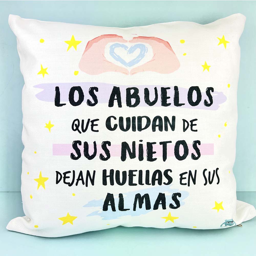 Cojín Los abuelos que cuidan de sus nietos