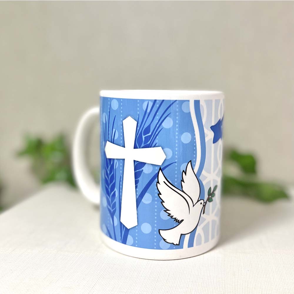 Taza Comunión azul