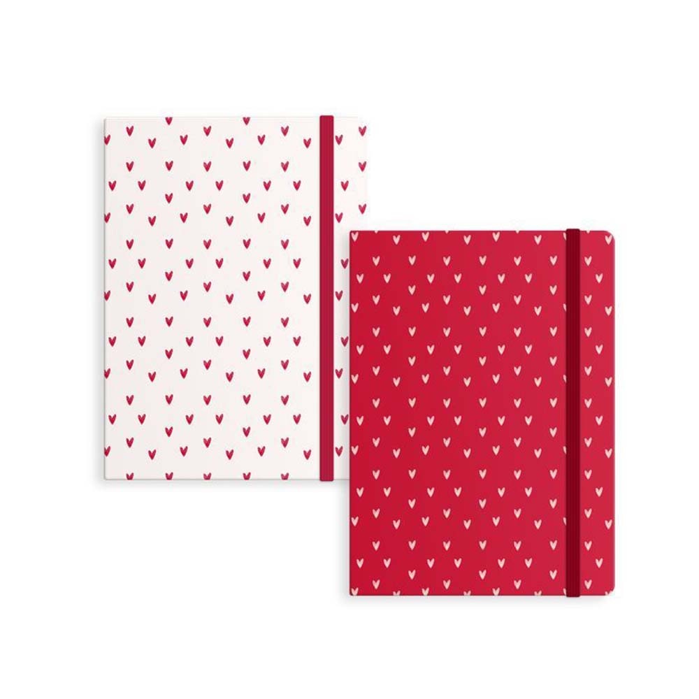 Libreta corazones