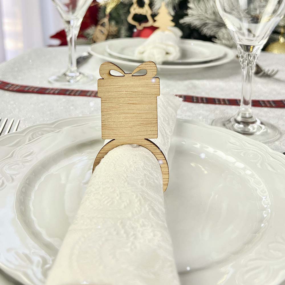 Pack 6 servilleteros madera