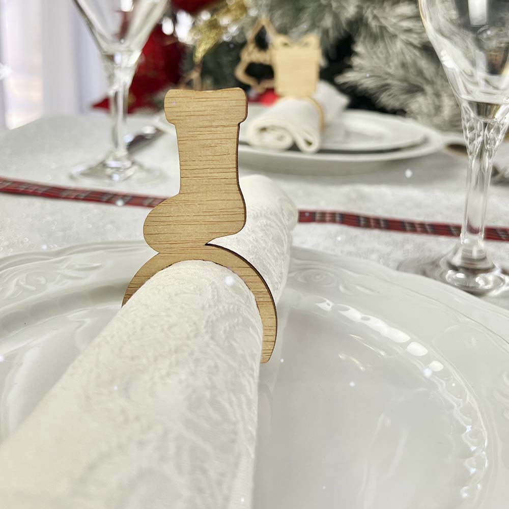 Pack 6 servilleteros madera