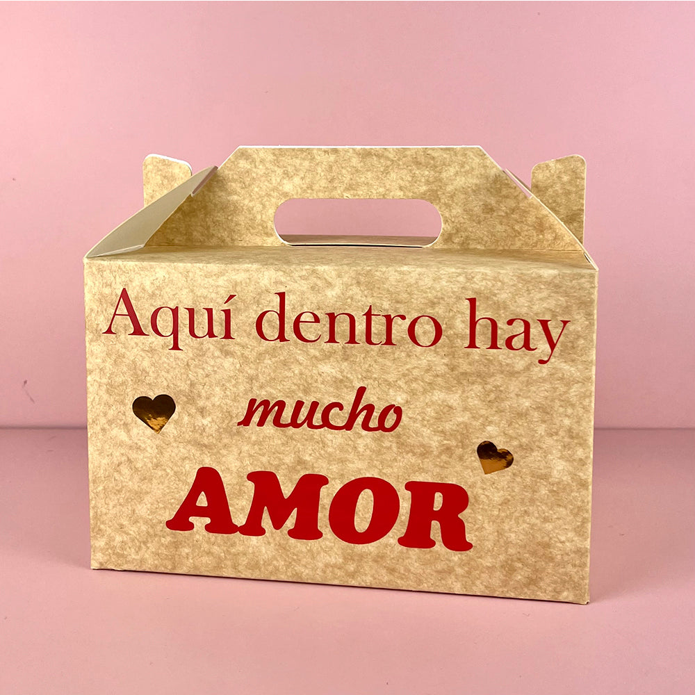Caja picnic Aquí dentro hay mucho amor