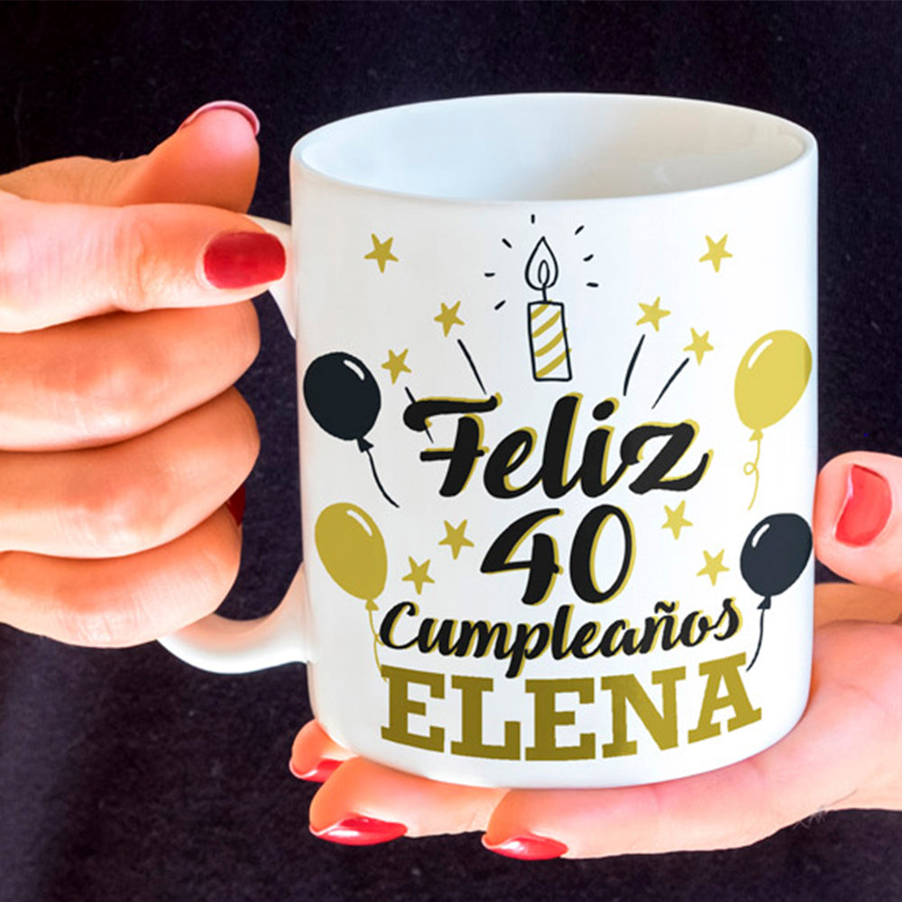 Taza Cumpleaños elegante