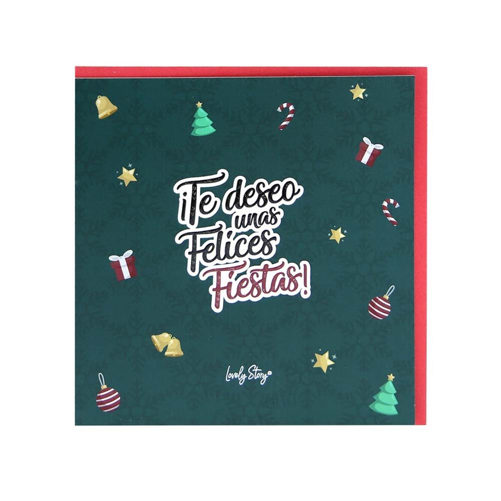 Postal Te deseo unas Felices Fiestas