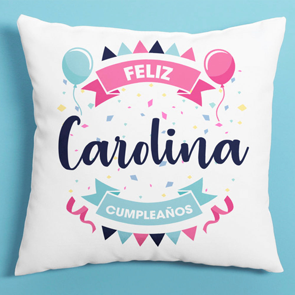 Cojín personalizado Celebración Cumpleaños