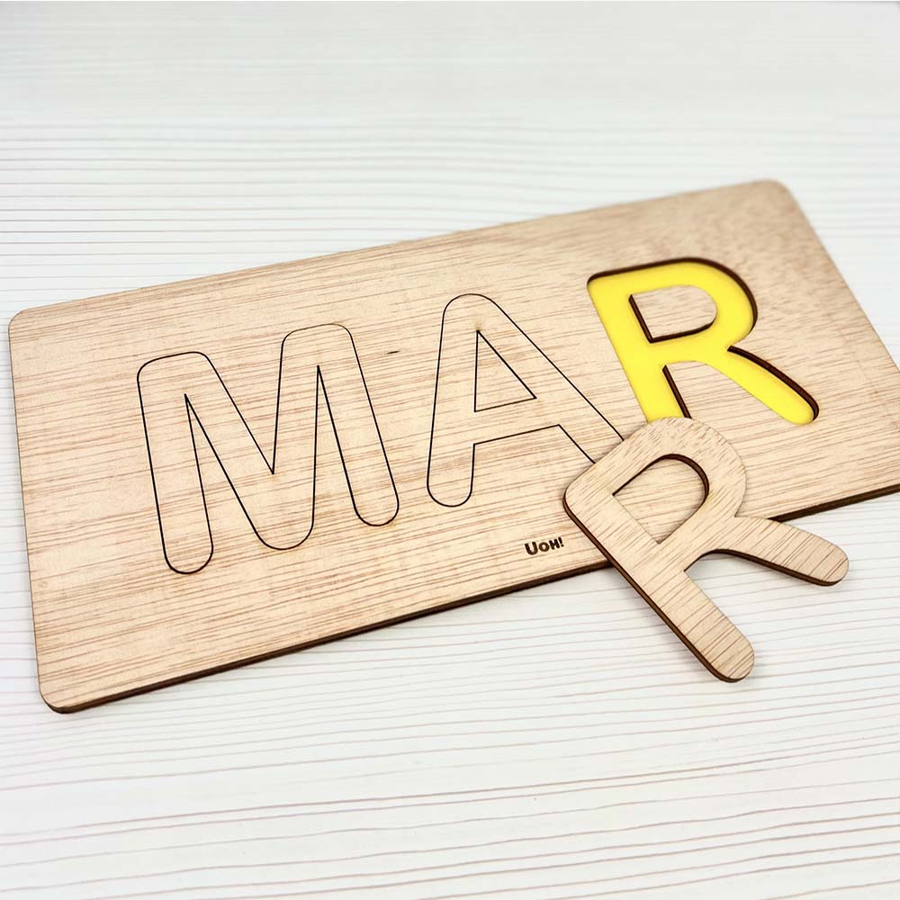 Puzzle de madera Nombre