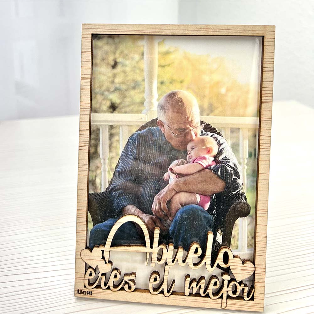 Portafoto Abuelo eres el mejor