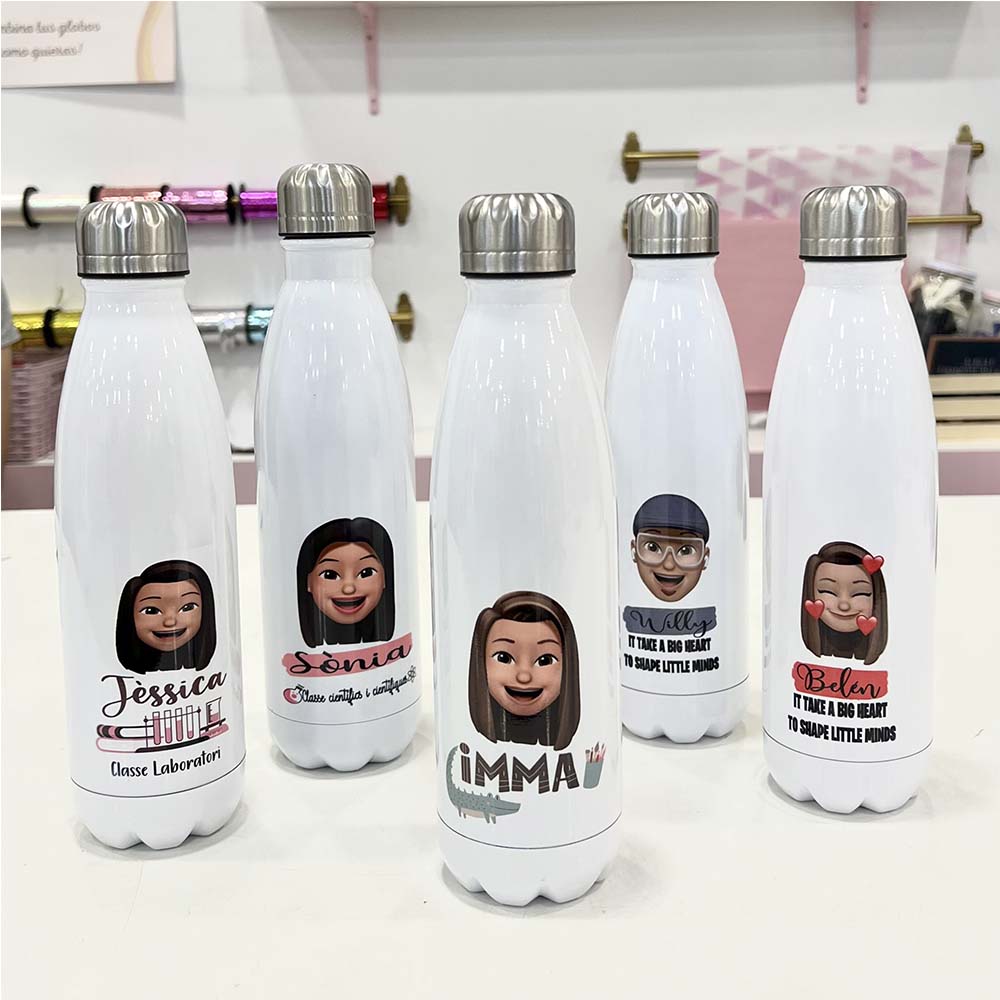 Botella agua personalizada Profe