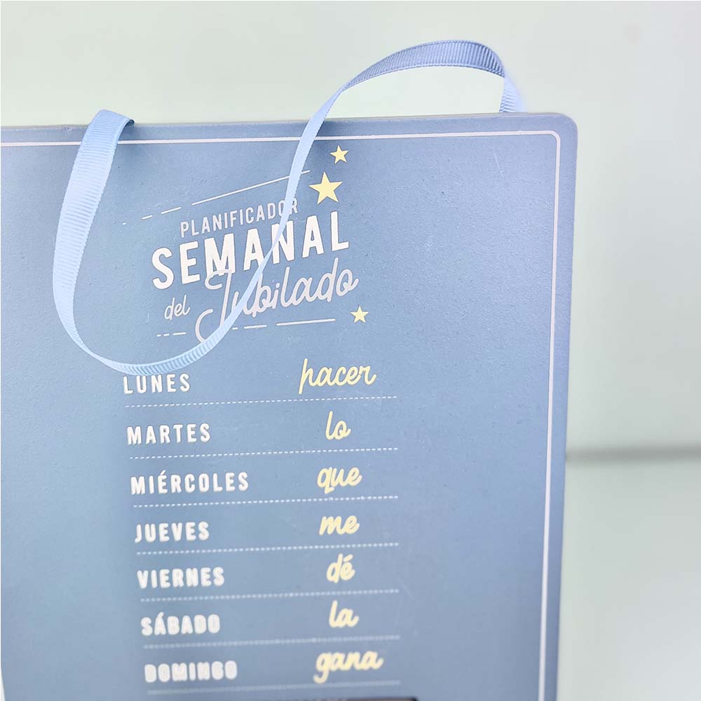 Planificador semanal del jubilado