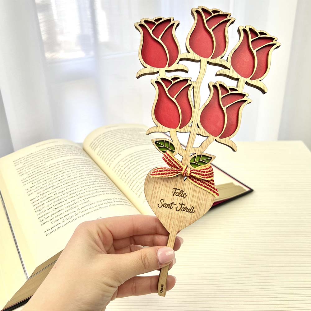 Ramo Rosas madera Sant Jordi