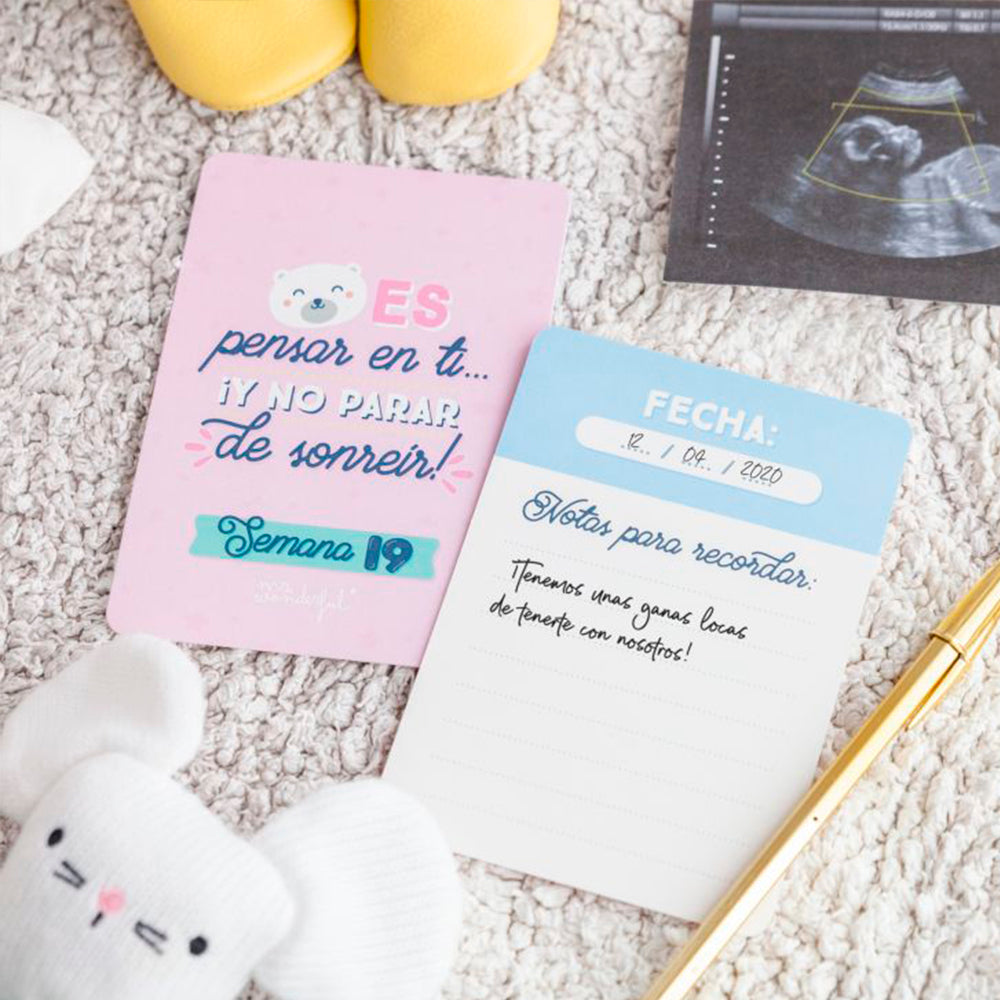 Tarjetas Momentazos de mi embarazo