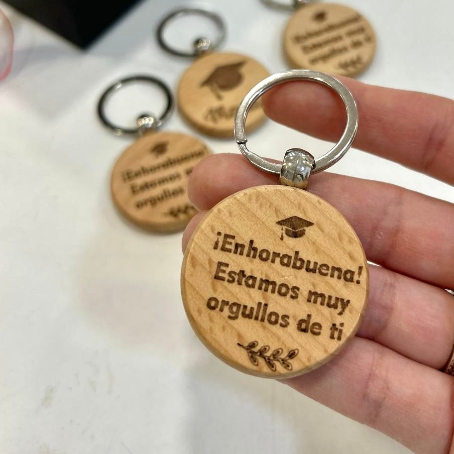 Llavero madera Graduación