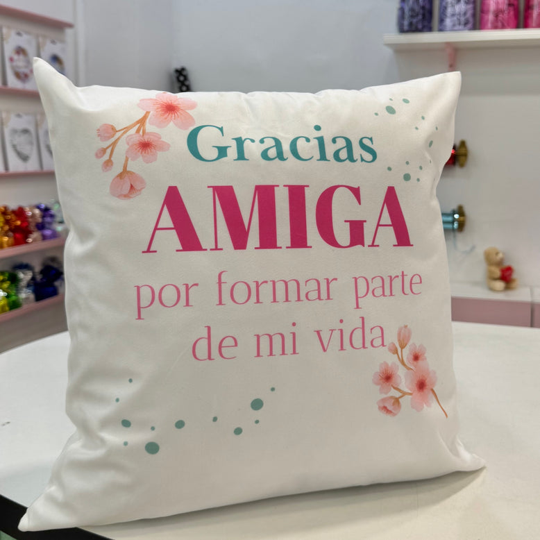 Cojín Gracias amiga
