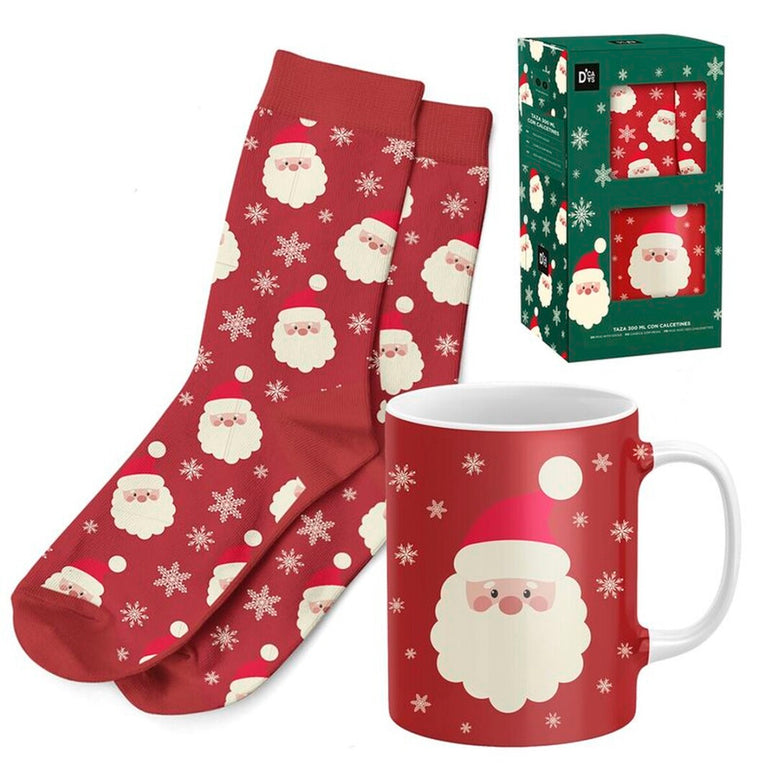 Taza + Calcetines Papa Noel