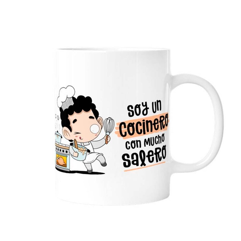 Taza Soy un cocinero con mucho salero