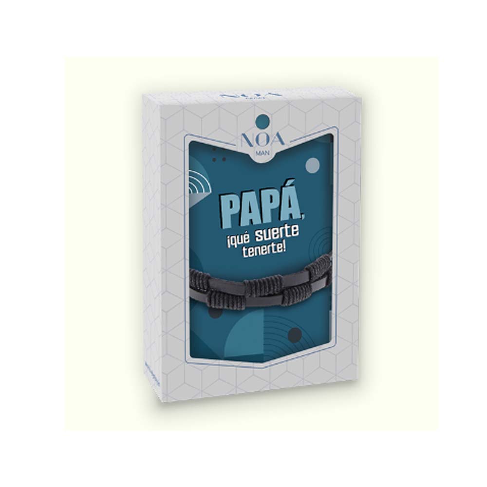 Pulsera Papá, que suerte tenerte