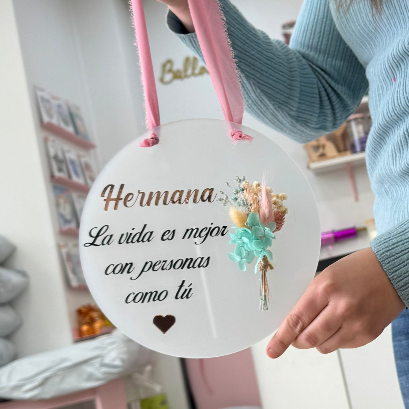 Placa hermana flores