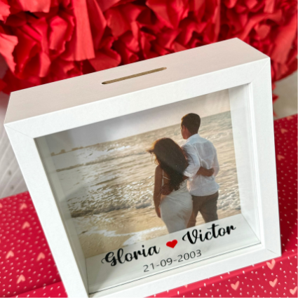 Hucha parejas personalizada