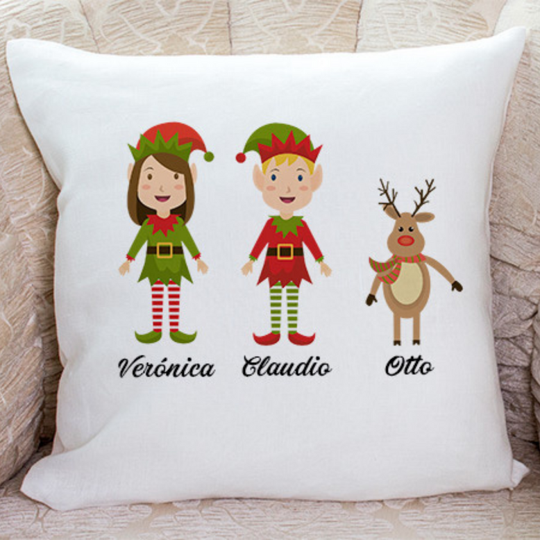 Cojín personalizado Personajes navideños